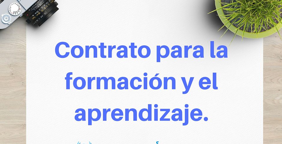 Contrato para la formacion y el aprendizaje.