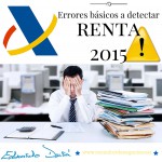 Renta 2015. Errores básicos a detectar.