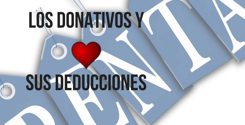 Los donativos y sus deducciones