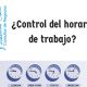 ¿Control del horario de trabajo-